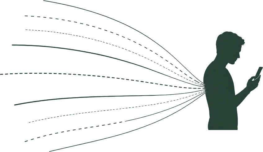 Asymmetric comparison of industrial attention systems vs one person